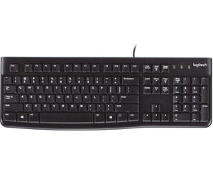 Logitech Usb Wired Desktop K120 Keyboard (Black)