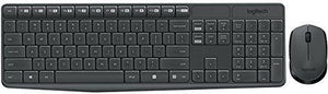 Logitech MK235 Wireless Keyboard and Mouse - Black