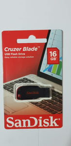 Sandisk 16GB Cruzer Blade USB Flash Drive